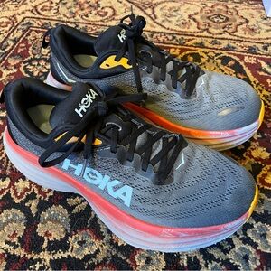 Men’s Hoka Bondi 8 Running Shoes size 10.5 - Anthracite Castlerock color